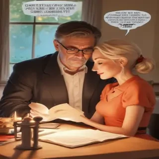 reading cartoon
