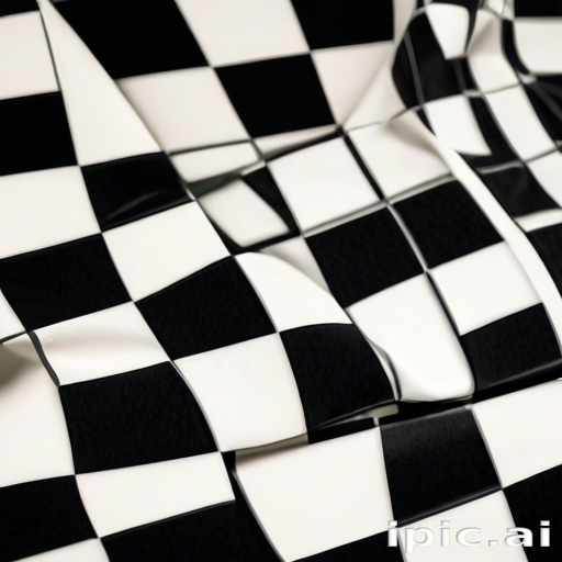 black and white checkered background