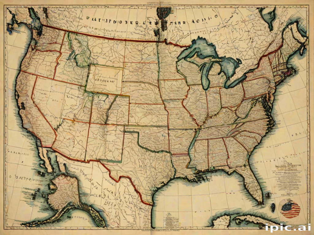 map of the united states of america