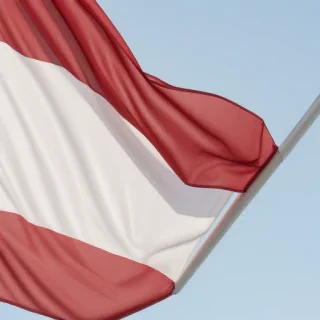 red and white flag