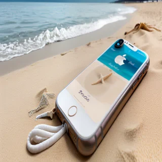 beach iphone
