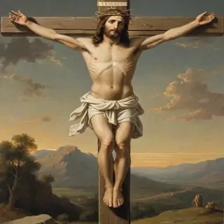 picture of jesus on cross