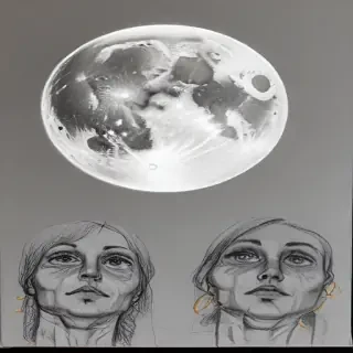 moon sketch