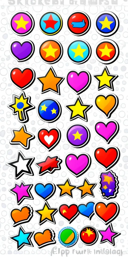 stickers clip art