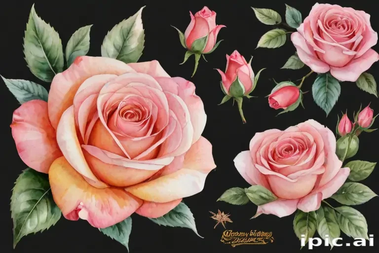watercolor roses png