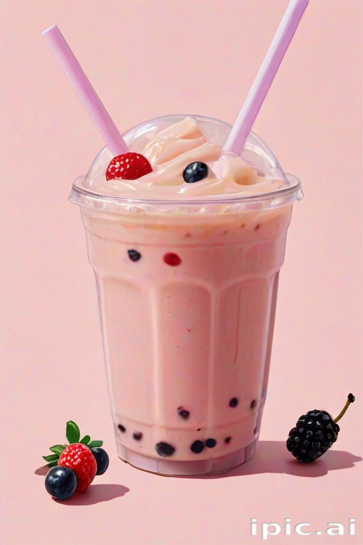 aesthetic boba tea background