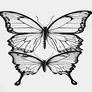 butterfly png outline