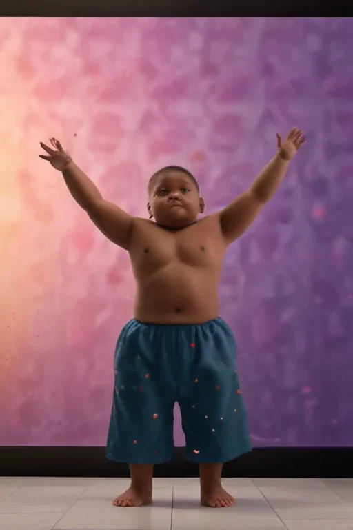 fat black kid