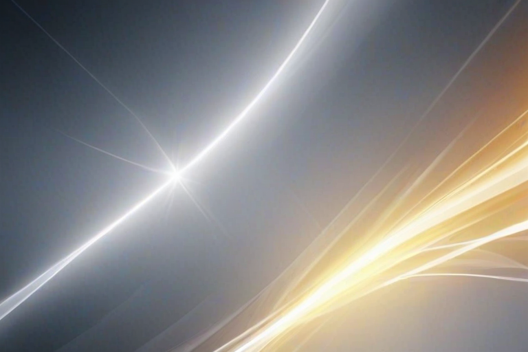 create an abstract background with smooth flowing white lines and a bright central light burst