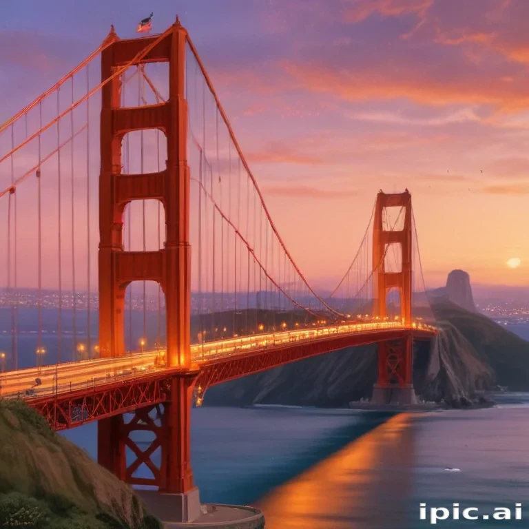 clipart golden gate bridge