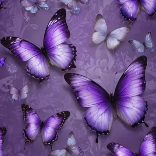 purple butterflies wallpaper