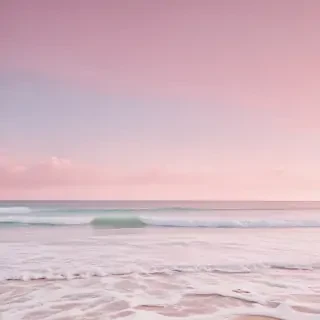 pastel pink beach wallpaper