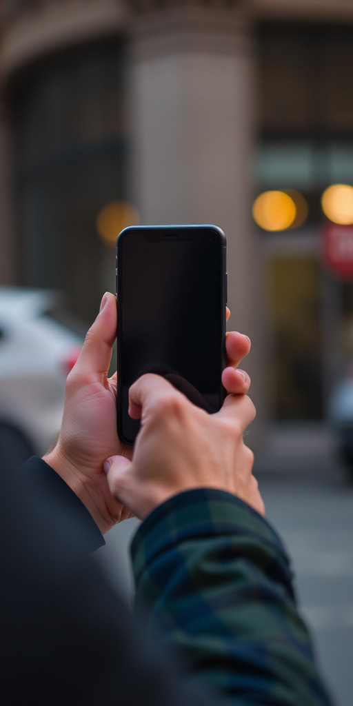person holding phone