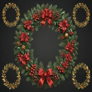 christmas wreath clip art