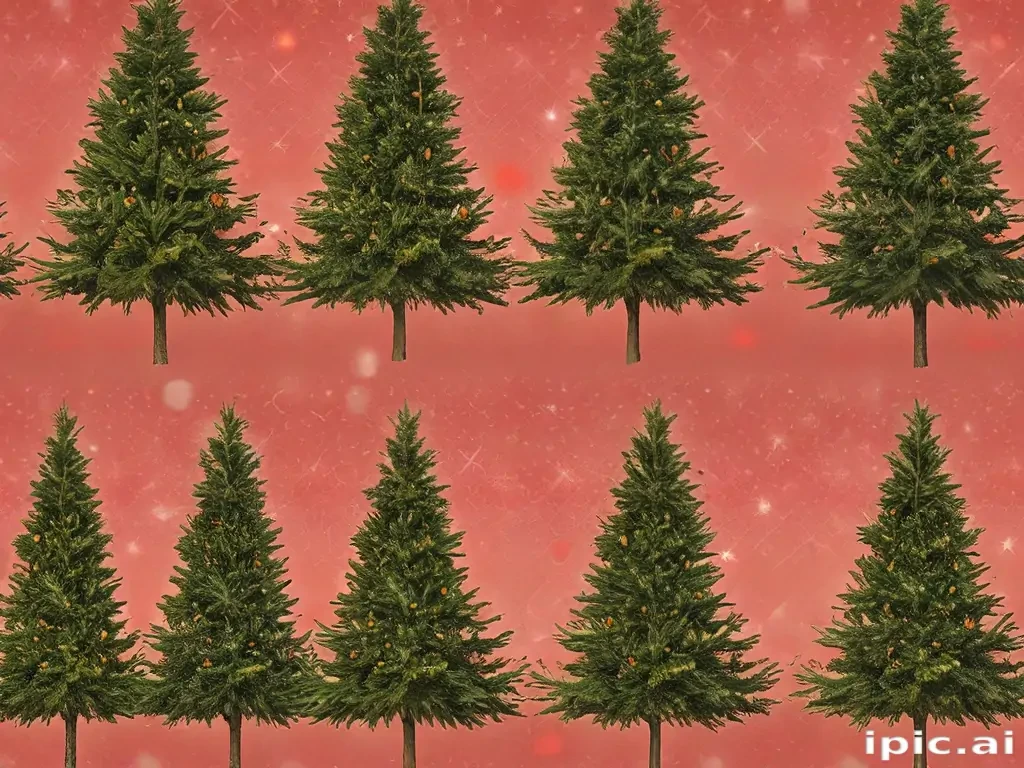 christmas trees transparent background