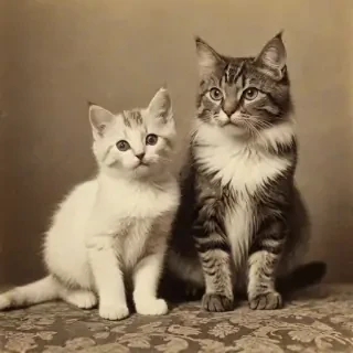vintage pictures of cats