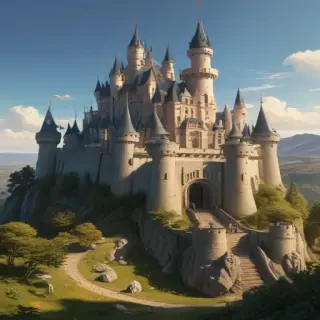 castle in cartoon