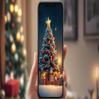 cute christmas phone wallpaper