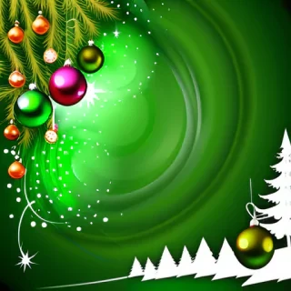 green christmas bg