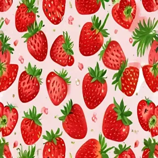 cute strawberry background