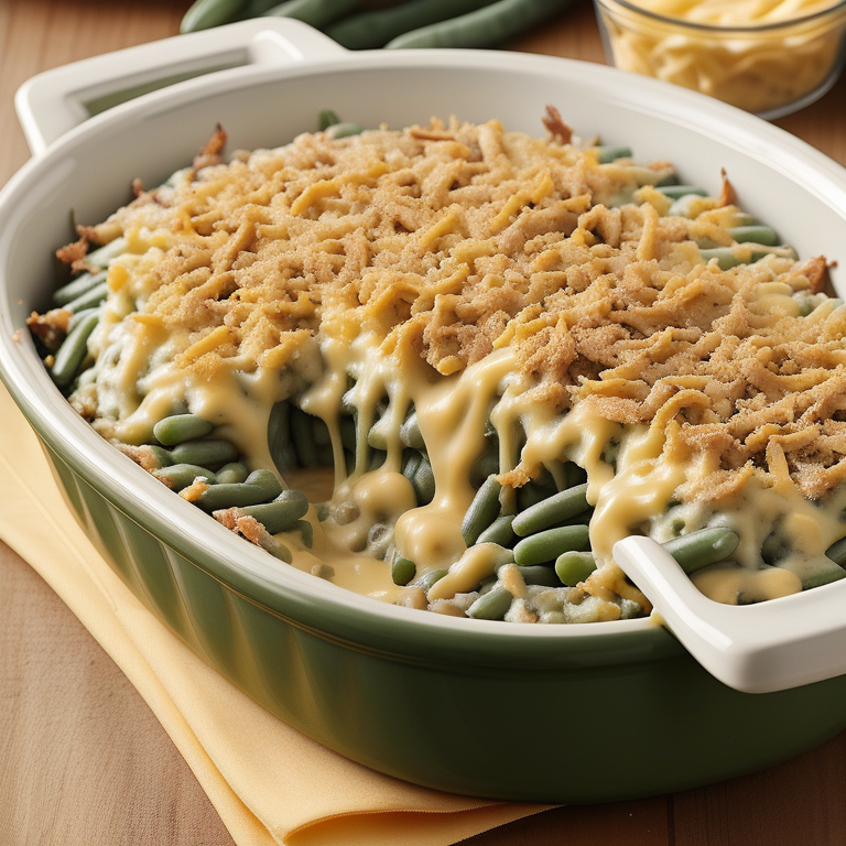 green bean casserole with velveeta