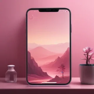 pink home screen wallpaper