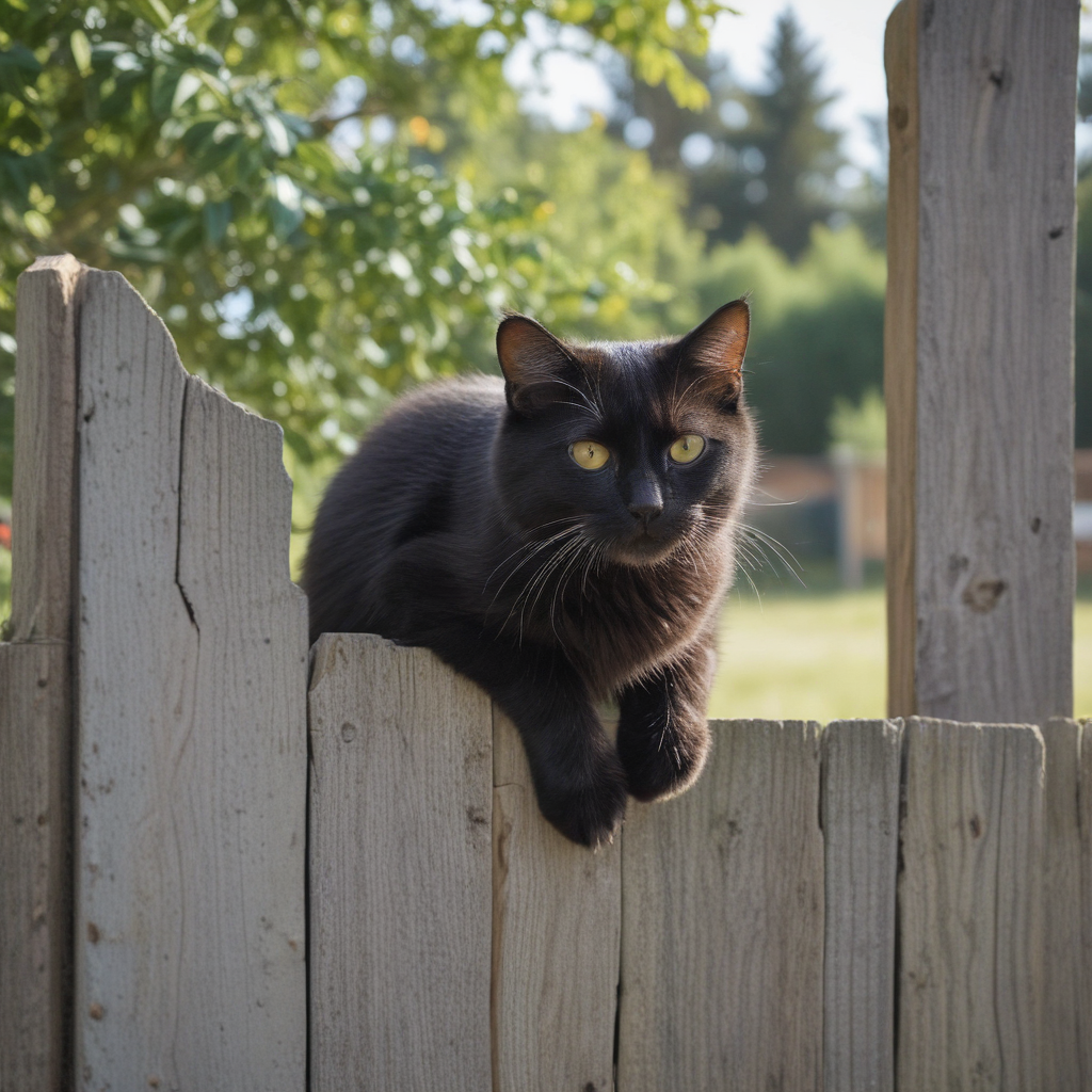 cat on the fence