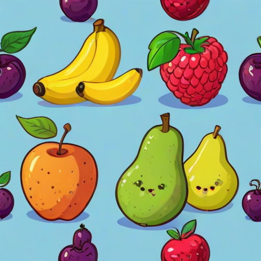cartoon fruit