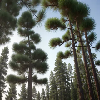 transparent pine tree
