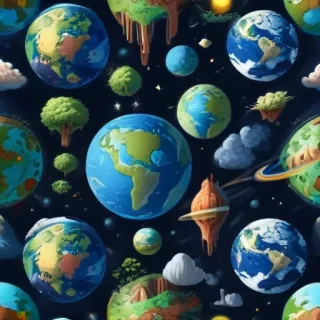 cartoon picture of planet earth