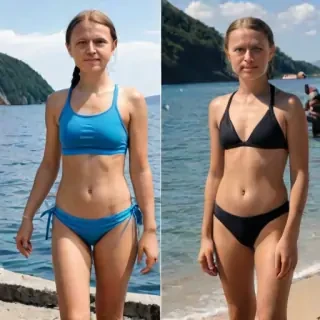 greta thunberg bikini