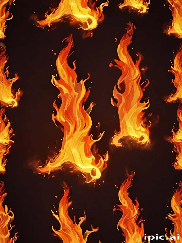 background with fire