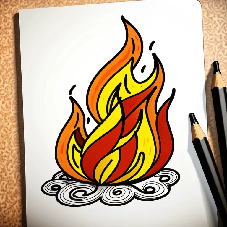 fire doodle