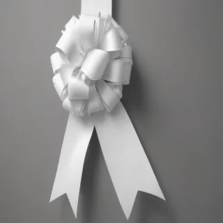 white ribbon png