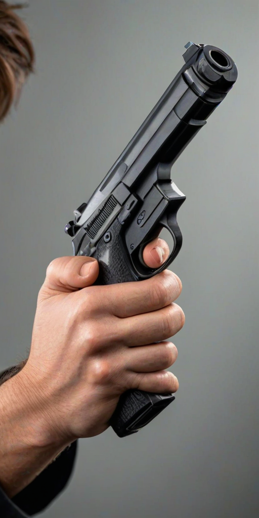 holding gun png