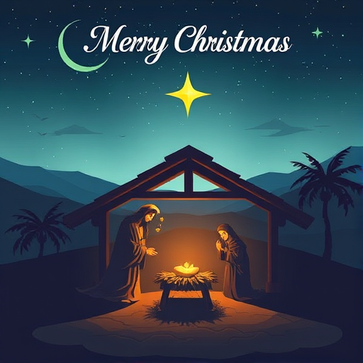 merry christmas nativity images free