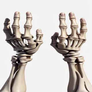 skeleton hands png