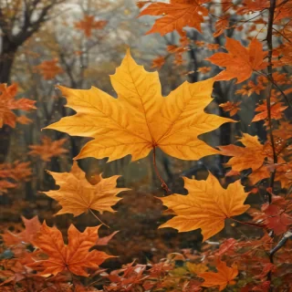 fall leaves png transparent