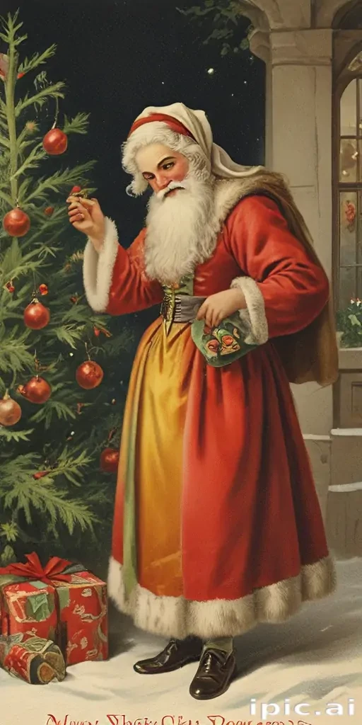 vintage merry christmas image
