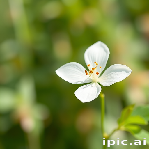 white flower transparent background