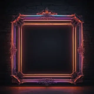 neon frame