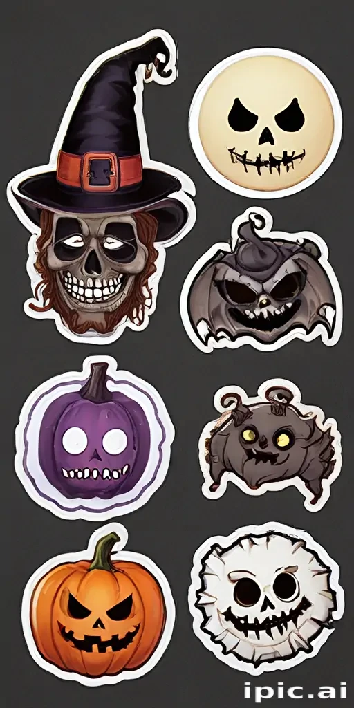 halloween stickers png