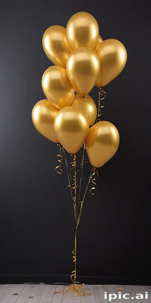 golden balloons