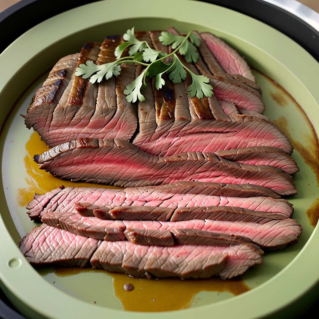 flank steak on the big green egg