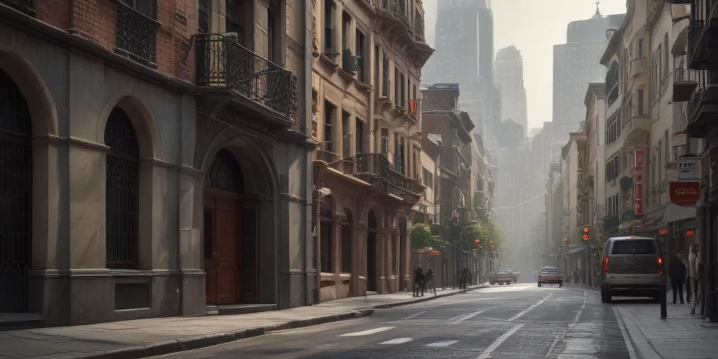 city street background