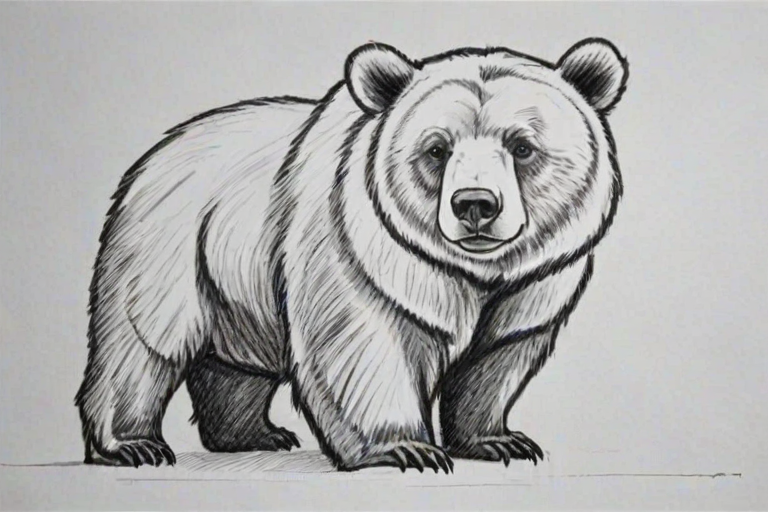 bear pictures to draw