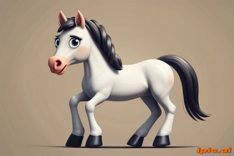 image of a cartoon horse