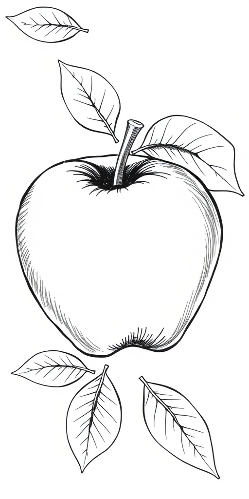 drawings of apples