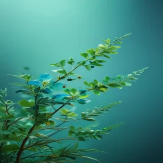 blue green background