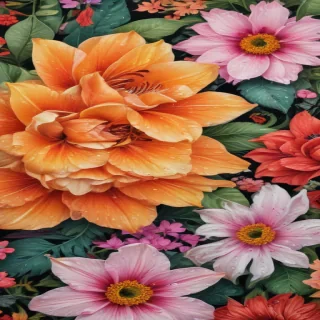 flower color drawings